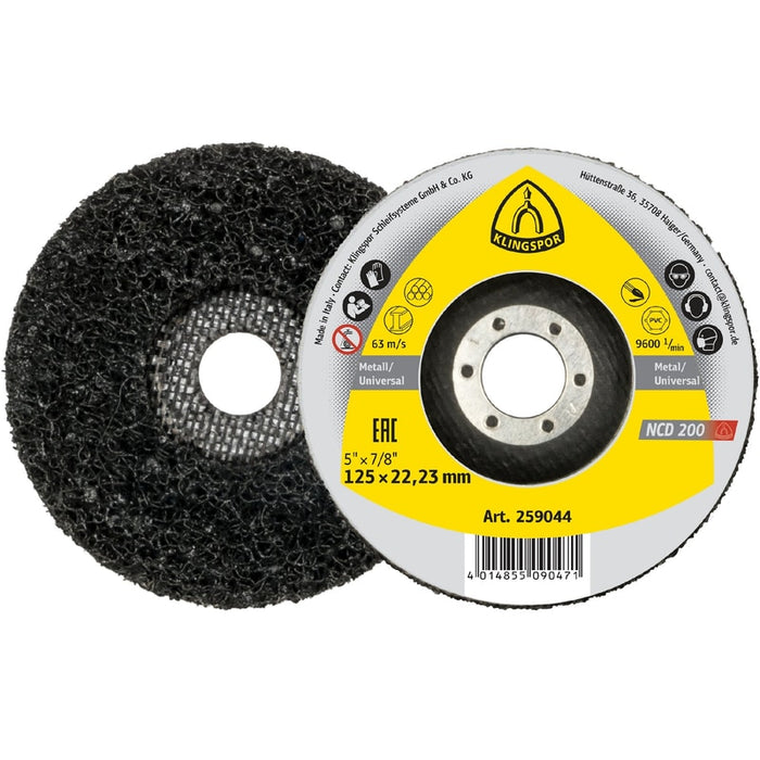 NCD 200 Cleaning wheels 115mm x 22,23mm Per/5