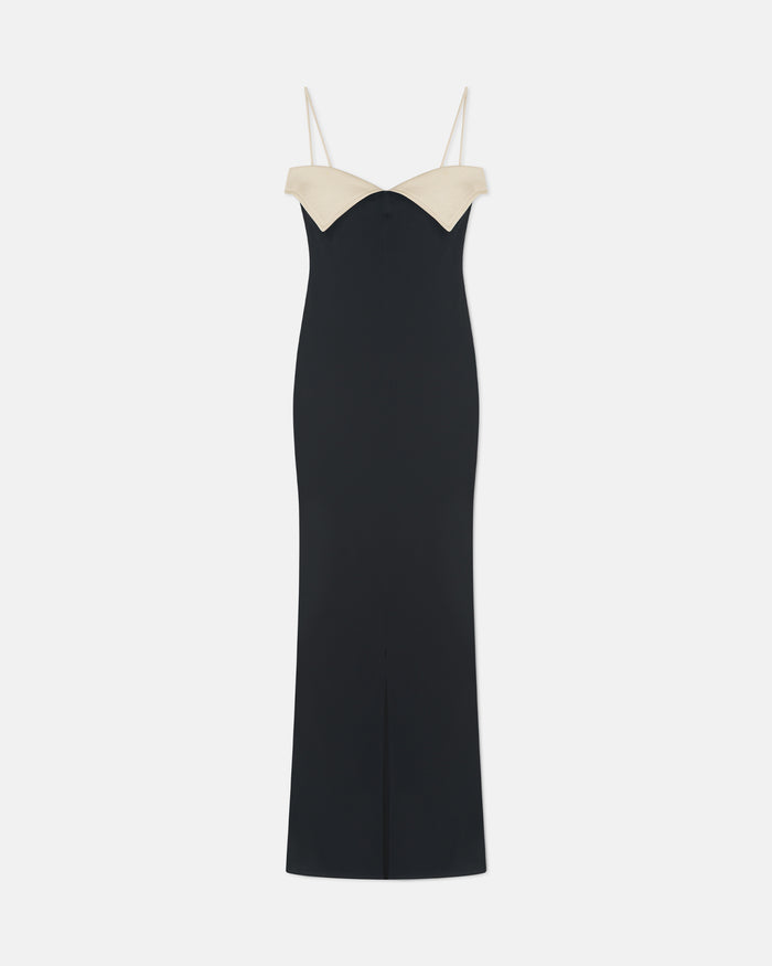 Nelma - Dress - Black/Ecru