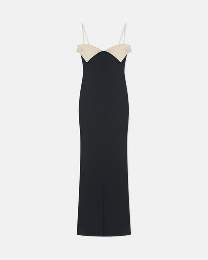 Nelma - Dress - Black/Ecru