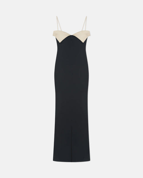 Nelma - Dress - Black/Ecru