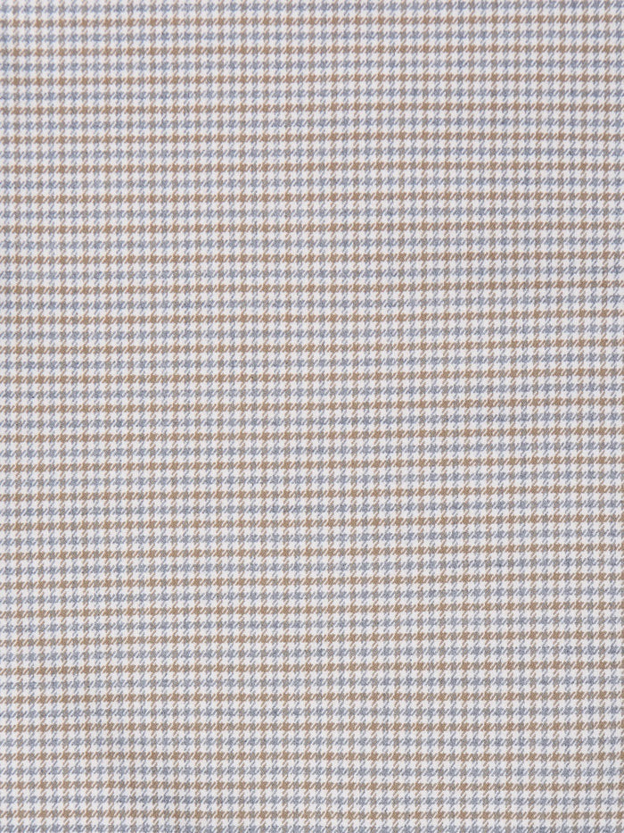 Neutral Check Flare Trousers