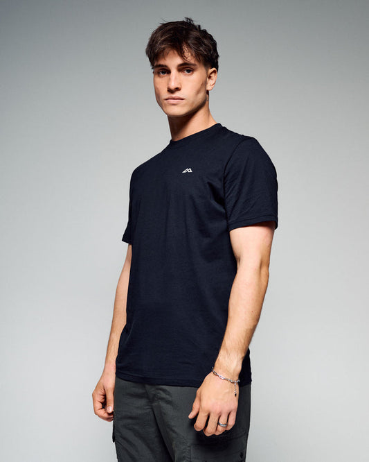 New Zealand Organic Cotton T-Shirt - Black Stingray