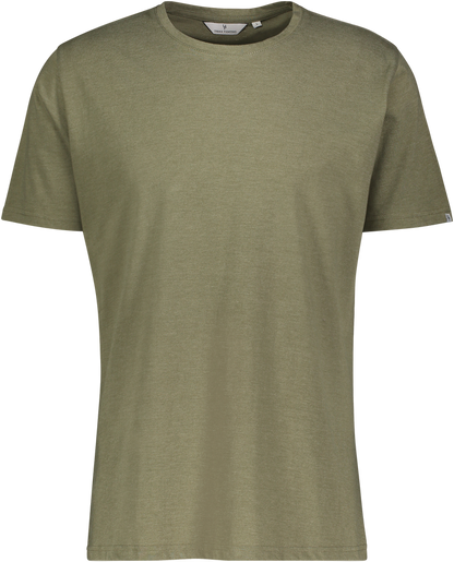 Urban Pioneers Male Niklas Basic Tee T-SHIRT DEEP LICHEN MELANGE