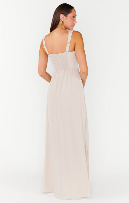 Nina Maxi Dress ~ Show Me the Ring Crisp