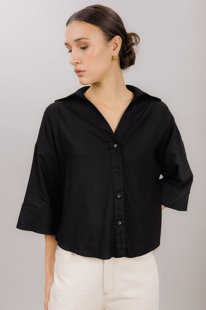 Urban Pioneers Female Ninni Shirt SS SHIRT BLACK