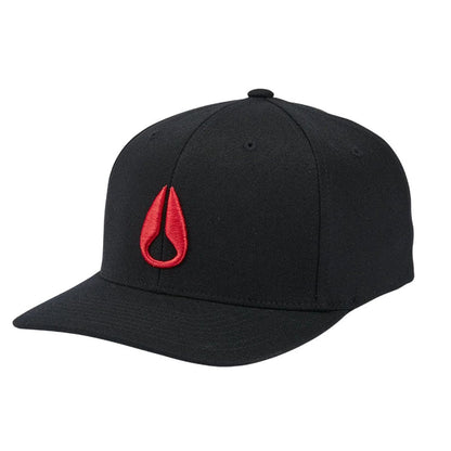 Nixon Deep Down Athletic Fit Cap Black/Red