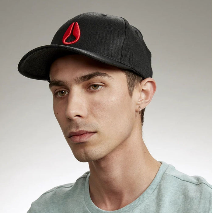 Nixon Deep Down Athletic Fit Cap Black/Red