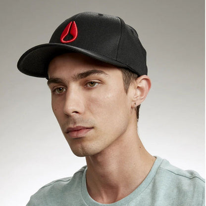 Nixon Deep Down Athletic Fit Cap Black/Red