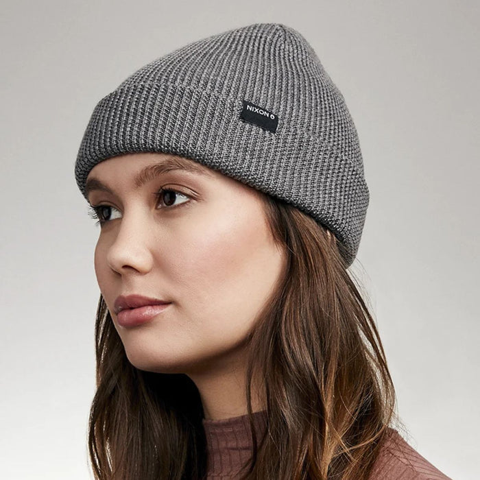 Nixon Kingman Wool Beanie Heather Gray