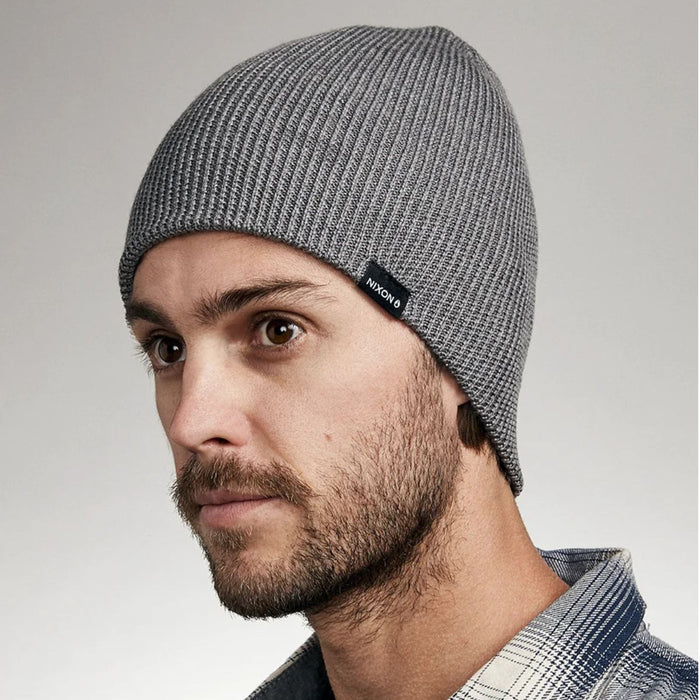 Nixon Kingman Wool Beanie Heather Gray