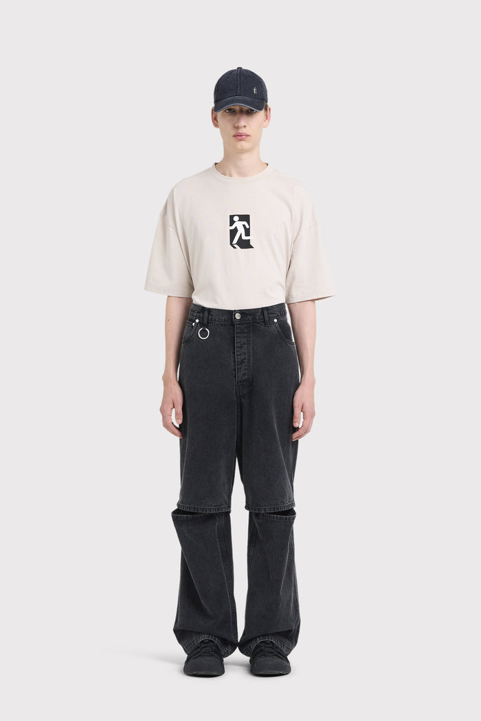 ÉTUDES NOCTURNE DENIM WASHED BLACK TROUSERS 3