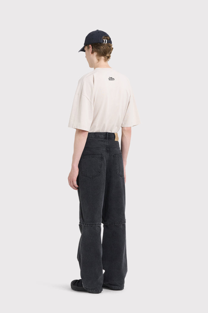 ÉTUDES NOCTURNE DENIM WASHED BLACK TROUSERS 4