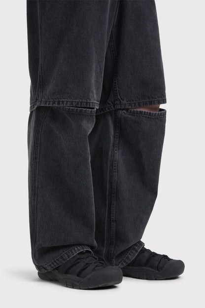 ÉTUDES NOCTURNE DENIM WASHED BLACK TROUSERS 5