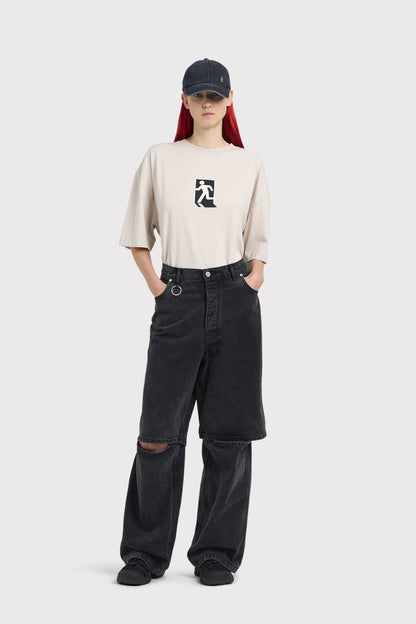 ÉTUDES NOCTURNE DENIM WASHED BLACK TROUSERS 7