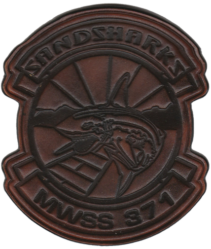 Officially Licensed MWSS-371 Sandsharks Leather Patches
