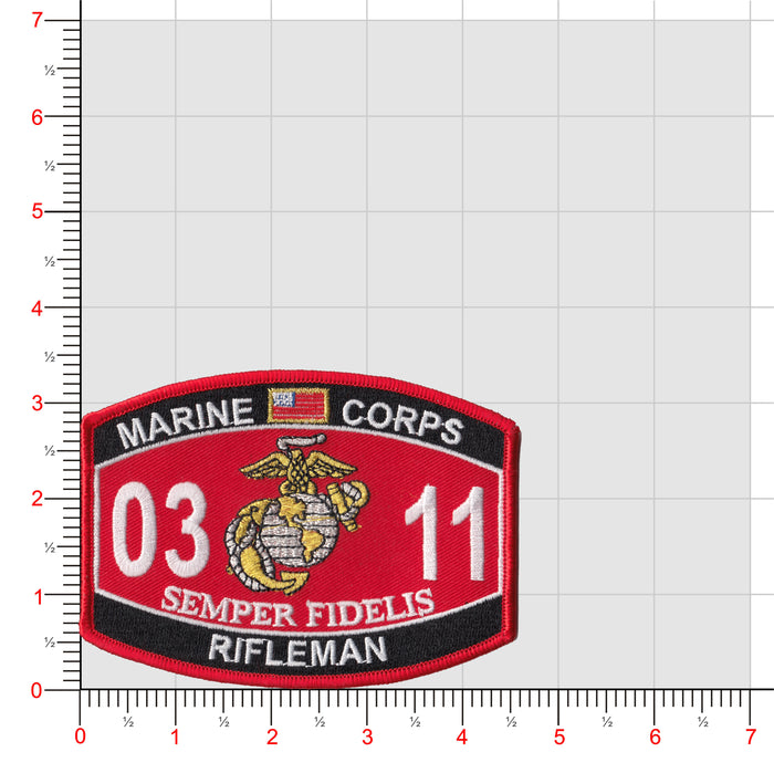 Officially Licensed USMC MOS Patches