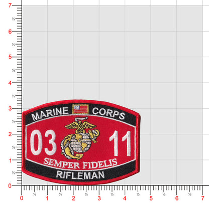 Officially Licensed USMC MOS Patches