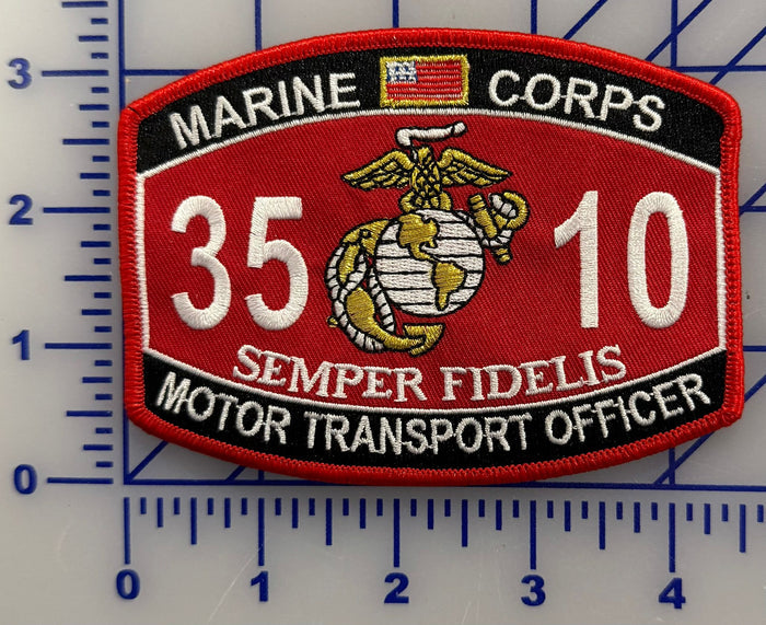 3510 Motor Transport Officer- w/ hook & loop