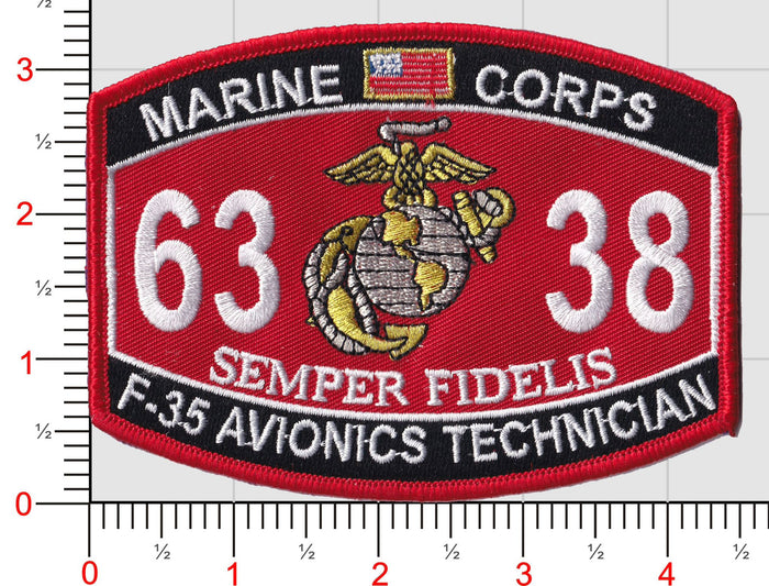 6338  F-35 Avionics Tech No hook & loop