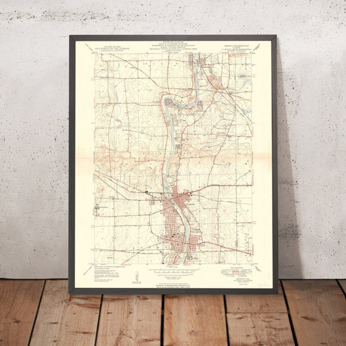 Old Map of Geneva, Illinois, 1949 by USGS – St. Charles & Fox River