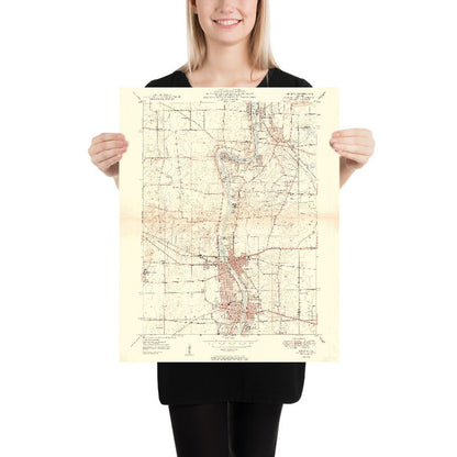 Old Map of Geneva, Illinois, 1949 by USGS – St. Charles & Fox River