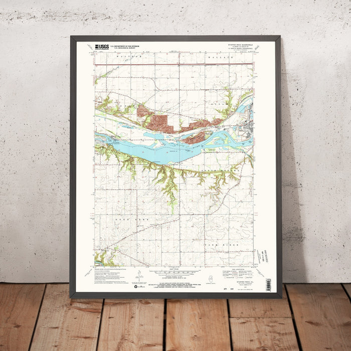 Old Map of Starved Rock, Illinois by USGS, 1970 – Illinois River, LaSalle & Oglesby