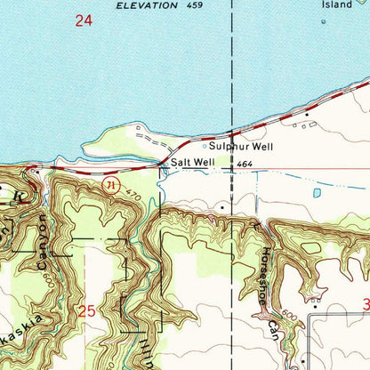 Old Map of Starved Rock, Illinois by USGS, 1970 – Illinois River, LaSalle & Oglesby