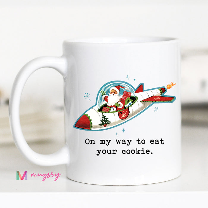 On My Way To Eat Your Cookie Christmas Mug