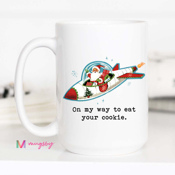 On My Way To Eat Your Cookie Christmas Mug