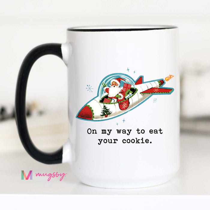 On My Way To Eat Your Cookie Christmas Mug