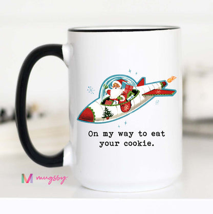 On My Way To Eat Your Cookie Christmas Mug