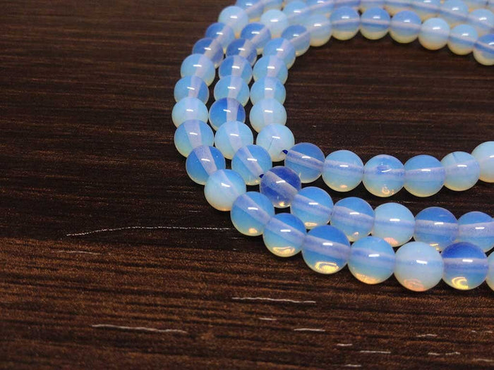 Opal Synthetic Gemstone Mala, 108 Prayer Bead Mala.