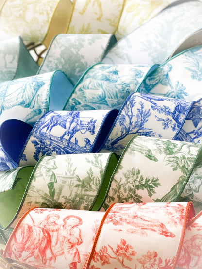 Orange Toile Ribbon
