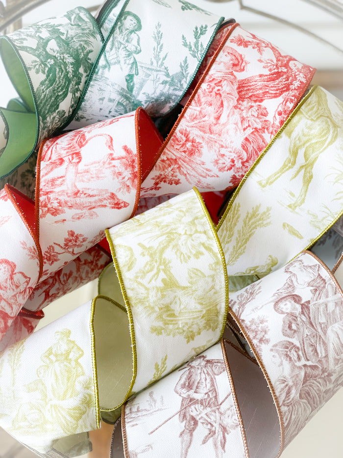 Orange Toile Ribbon