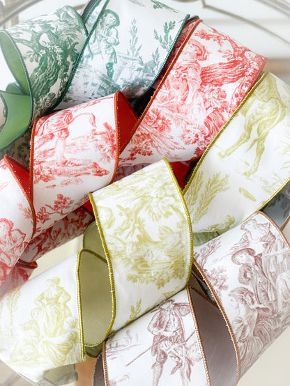 Orange Toile Ribbon