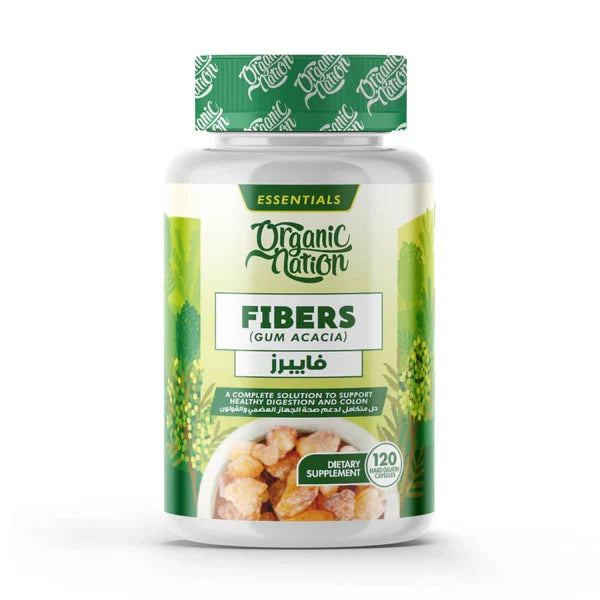 Organic Nation Fibers Gum Acacia 120Capsules