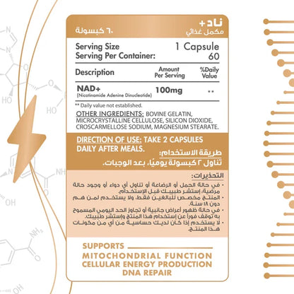 Organic Nation NAD+ 60capsules
