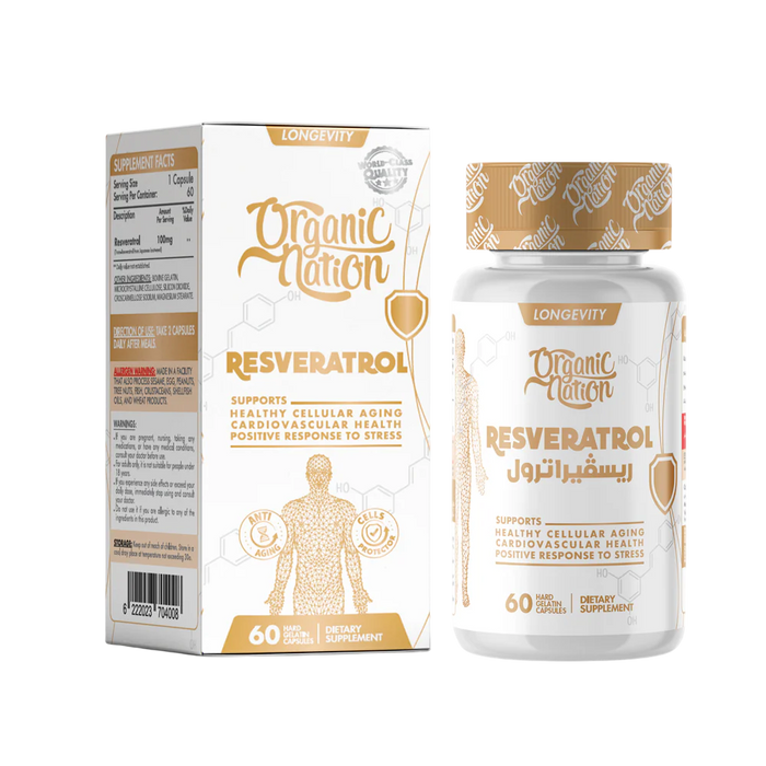 Organic Nation Resveratrol 60 Capsules