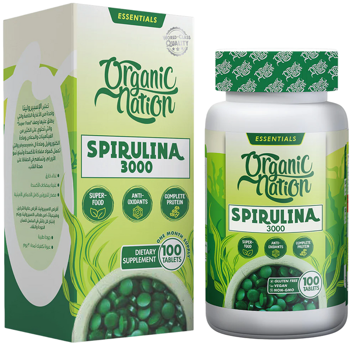 Organic Nation Spirulina 100tablets