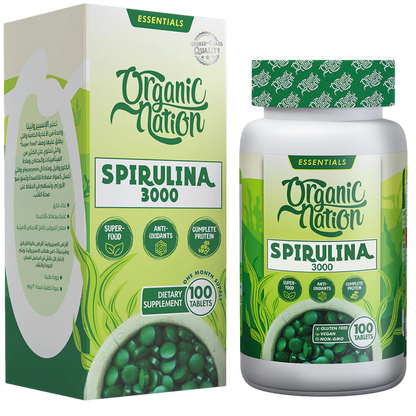 Organic Nation Spirulina 100tablets