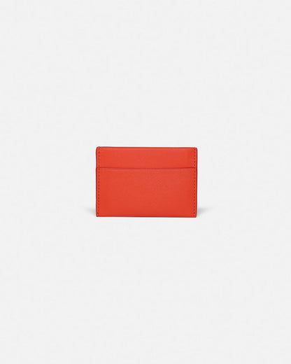 Origami - Leather cardholder - Red/Moonbeam