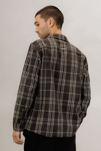 Urban Pioneers Male Otis LS Shirt SHIRT BROWN MULTI