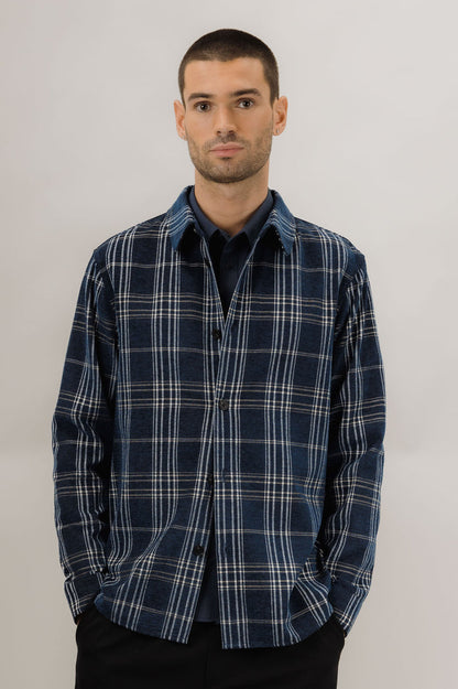Urban Pioneers Male Otis LS Shirt SHIRT NAVY MULTI