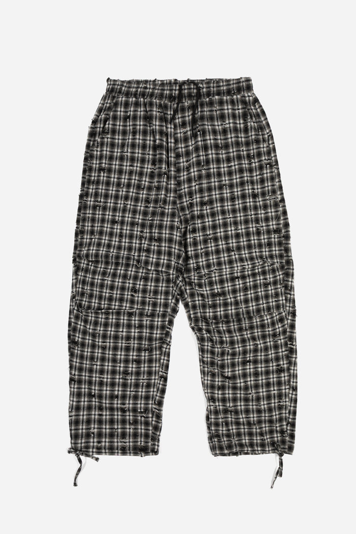 Overpant Tartan Distressed