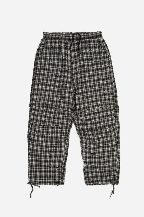 Overpant Tartan Distressed