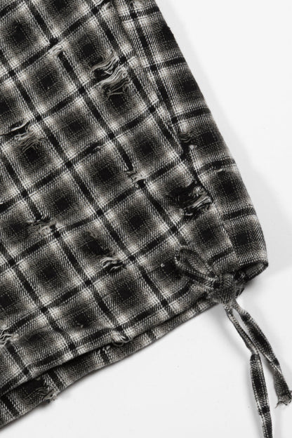 Overpant Tartan Distressed