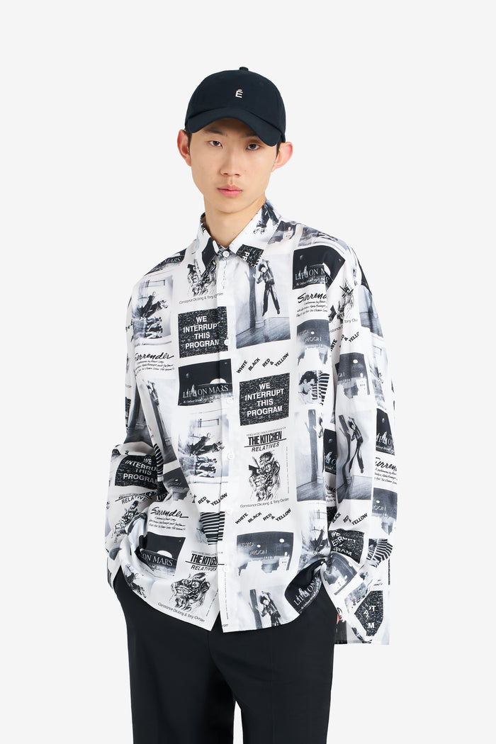ETUDES STUDIO OVERSIZE SHIRT AOP THE KITCHEN WHITE 3