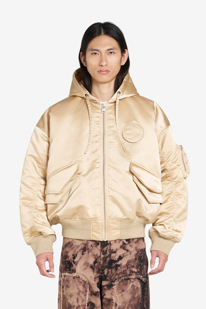 OVERSIZED BOMBER JACKET 42 / CREAM