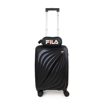 Pack Maleta de cabina Slay + Neceser Spark Fila negro + neceser rosado