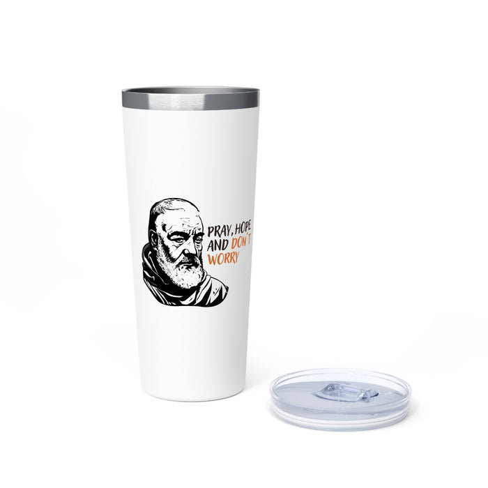 Padre Pio Copper Vacuum Insulated Tumbler